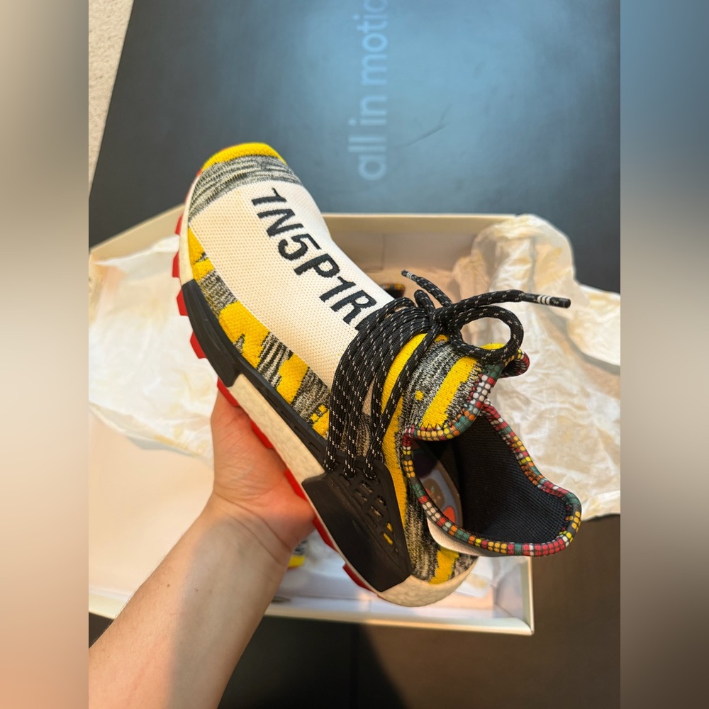 adidas NMD Human Race Trail x Pharrell Solar Pack 2018 -Size 9.5 - Picture 6 of 14